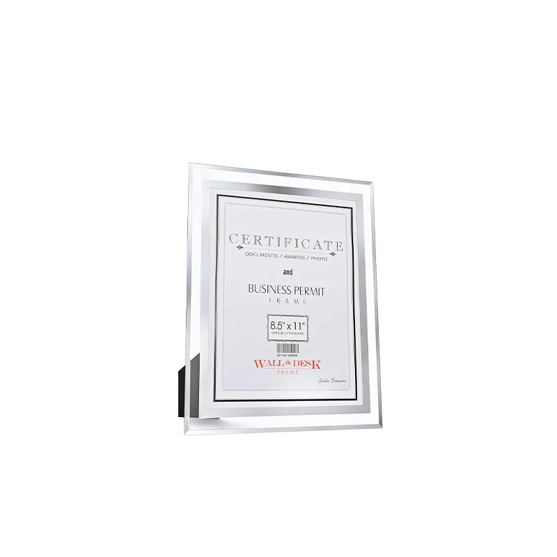 Customized Crystal Glass Photo Frame Gold 4x6 5x7 8x10 Plastic Tabletop Display Picture Frame Vertical or Horizontal