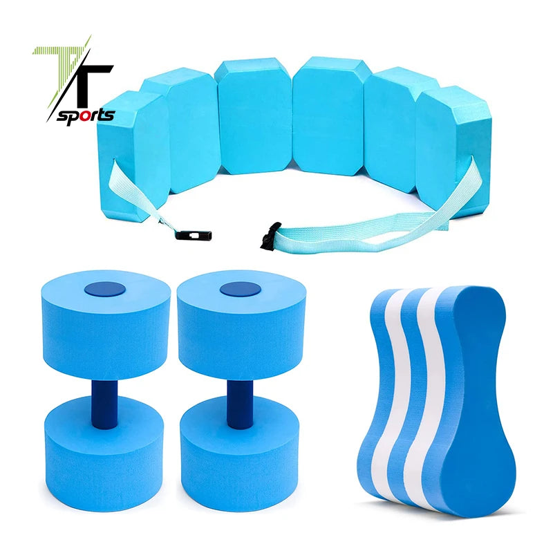 5 Piece Water Aerobics Aquatic Fitness Set Pool Exercise Equipment Foam Water Dumbbell