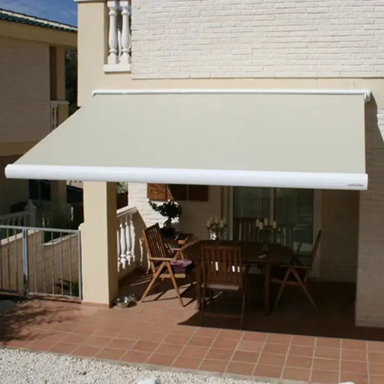 Wholesale Heavy-Duty 1m-7m Outdoor Aluminium Sunshade Maximum Projection with Retractable Arm Full Cassette Awning Electric