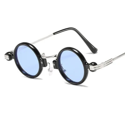 New Steampunk Retro Round Glasses Male Metal PC Mixed Wild Sunglasses European and American Trend Sunglasses Female