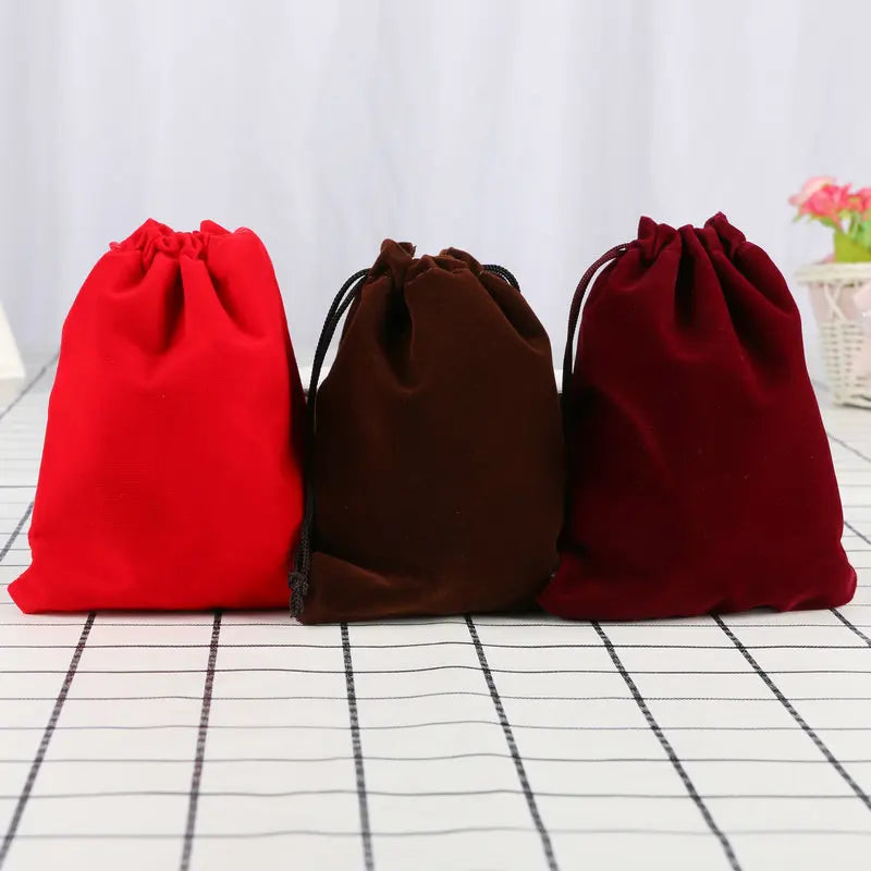 Drawstring Multicolor 20*30cm Velvet Drawstring Bags Gift Jewelry Packaging Bag for Jewelry Packing