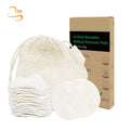 Hot Sales 3.15" Round Eco-friendly Bamboo Terry Facial Cleansing Pads All Skin Soft Reusable Make up Wipe Remover