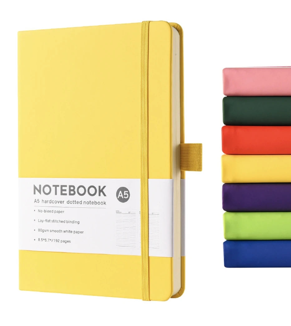 Wholesale Goodstar NB0001 Customizable Logo A5 Spiral Diary Notepad Set Hardcover Leather Notebook Strap Sewing Writing