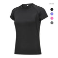 Quick Dry Short Sleeve T-shirt Stretch Shirts Tight Compression Sports Fitness Yoga Top Training Running Womens Screen OEM