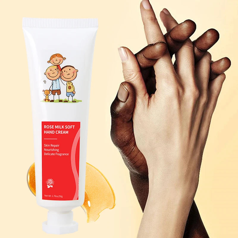 FATAZEN Natural Organic Rose Fragrance Hand Cream Skin Care Moisturizer Anti Aging Moisturizing Repairing Body Cream for Hand