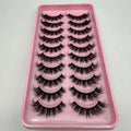 Wholesale Natural 15mm Faux Mink Eyelashes Cruelty Free Vegan 3d Natural Eyelashes 5d Faux Mink