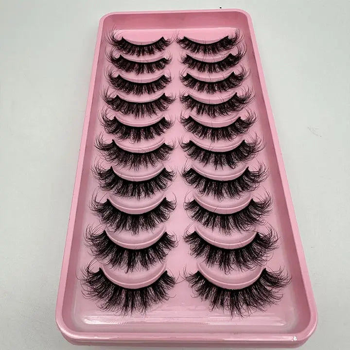 Wholesale Natural 15mm Faux Mink Eyelashes Cruelty Free Vegan 3d Natural Eyelashes 5d Faux Mink