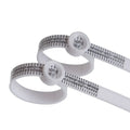 Adjustable Plastic Ring Sizer Measuring Tool Magnifying Glass Jewelry Sizer with Finger Size Band Gauge Tool