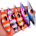 Luminous 30G 40G 60G 80G 100G 120G Lead Metal Fishing Jig Lure Deep Sea Saltwater Slow Fall Pitch Fishing Jigging Lures