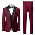 Latest Design Men's Business Casual 3-Piece Slim-Fit Coat Pants Wedding Groom Work Suit Custom Made Plus Size