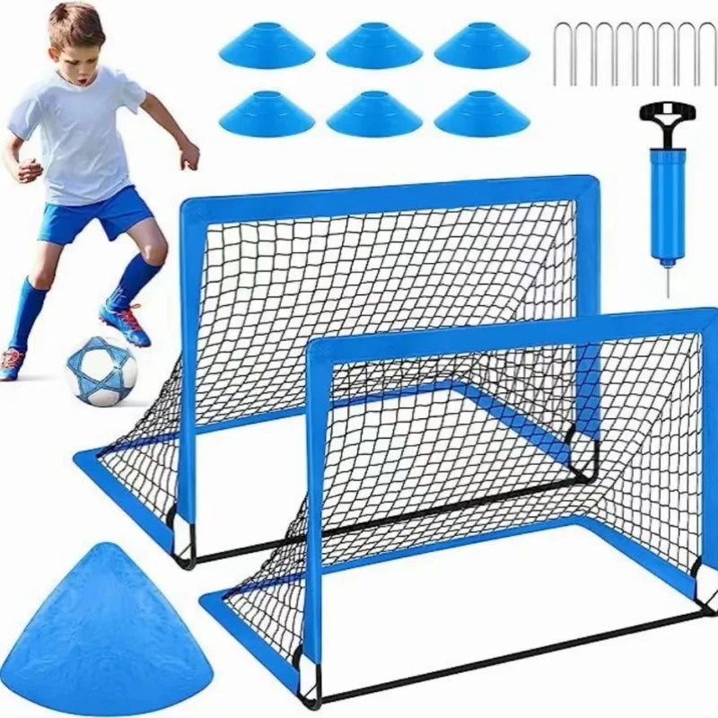 TY-1007F Portable Foldable Detachable Mini Soccer Goals for Kids Set Indoor Soccer Goals