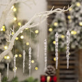 New Year Home Dressing Ornament Acrylic Snowflake Icicle Hanging Crystal Christmas Tree Decoration