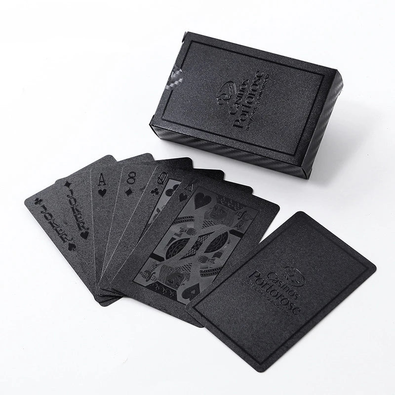 Custom Luxury Gold Foil Trading Poker Playing Cards Premium Advertising PVC Factory Supplied Original Design