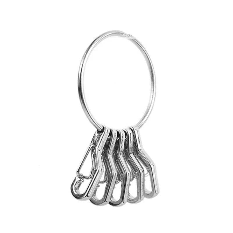 EDC Quick Release Ring Set TEC Classic Simple Spring Hanging Buckle Quick Hanging Key Chain Ring Key Ring Alloy Hook Key Chains