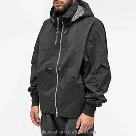Winter Stand Collar Coat Casual Loose Hip Hop Plus Size Windbreaker Outdoor Jackets for Men