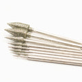 Strong Ostrich Diamond Abrasive Coating Corundum Grinding Head Bullet-Shape Wood Jade Carving Tools Jewelry Tool Equipment