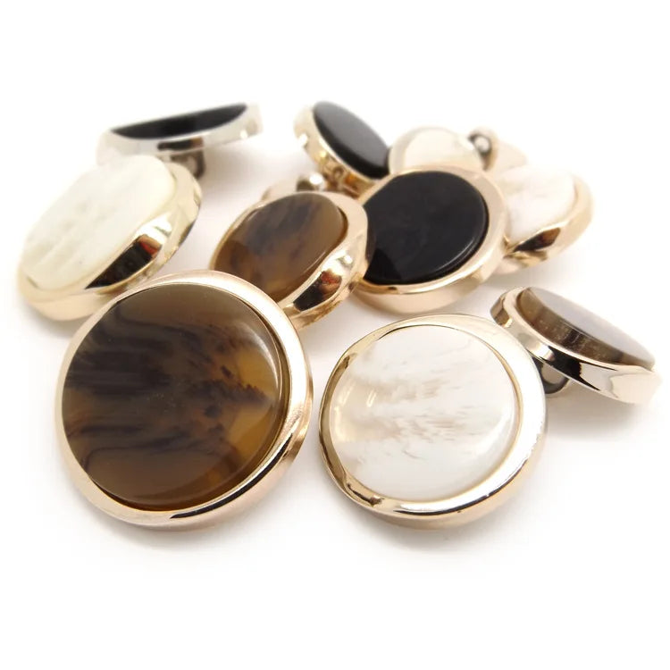 Deepeel B2-2 Buttons Coat Clothing Sewing Decorative Suits Dress Buckle Round Resin Button
