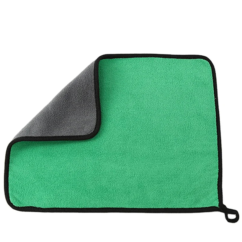 Wholesale Two-side High Density Towel Super Absorbent Microfiber Towel Car Microfiber Cleaning Towel