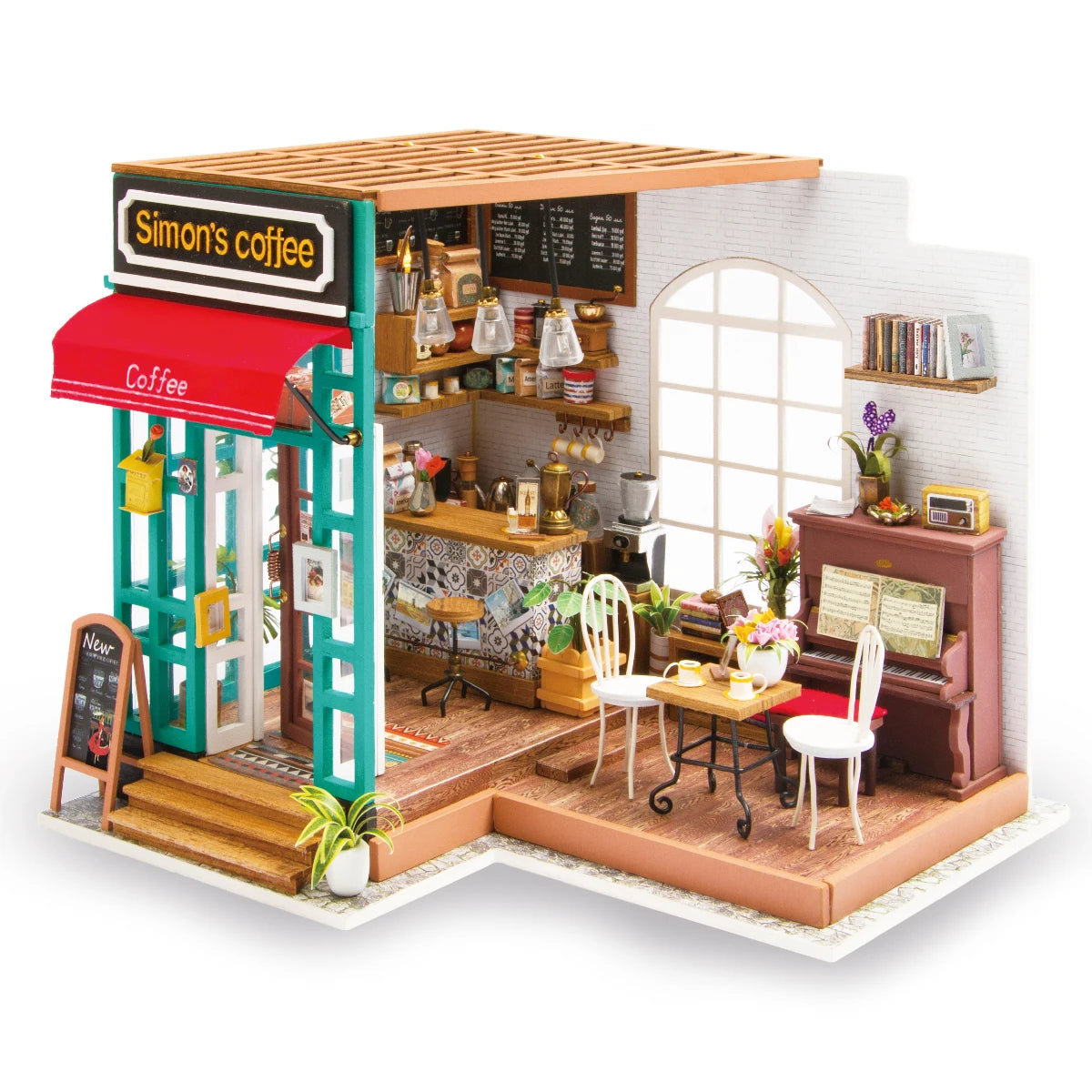 Robotime Rolife Wood Crafts DG109 Wooden Furniture Puzzle Kit DIY Miniature House USA Dropshipping