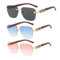 2024 New Brand Wholesale Luxury Sunglasses UV400 Protection Gold Frameless Unisex Sunglasses