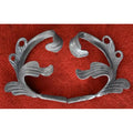 Forged Wrought Iron Leaves  for Staircase Railing Handrail Balcony Balustrade Gate Fence Parts