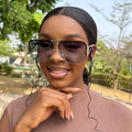 2024 Oversized Square Women Sunglasses Fashion Classic Metal Sun Glasses Vintage Shades Oversized Eyeglasses Uv400 (KSG143)