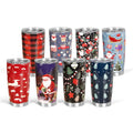 Professional Customize 20oz Tumblers Christmas Theme Stainless Steel Vacuum Insulated Car Cup Drinking Coffee Tea