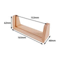 Acrylic Wooden Stand Double-sided Display Stand Display Rack Acrylic Solid Wood Base Menu Holder Advertising Card Table Decor