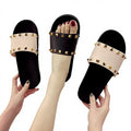 New Summer Youth Rivet Flat Non-slip Beach slippers Camouflage Sandals Street Fashion Shoes