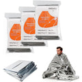 130X210cm Waterproof Outdoor Rescue Aluminum Foil Survival Blanket Silver