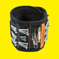 Fathers Day Gifts 8 Pieces Magnetic Wristband Adjustable Magnetic Tool Belt for Holding Screws Wristband