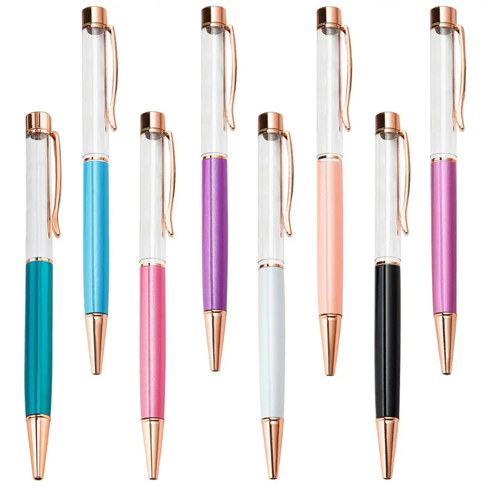 Promotion Cheap Metal Tube Floater Barrel Pen Multi-color Empty Floating DIY Ball Pen