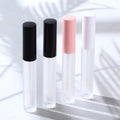 CY529 in Stock Liquid Lipstick Tube Container 3.5ml Empty Matte Black Lip Gloss Tube with Brush with Frosted Bottle