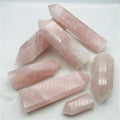 Wholesale Pink Crystal Wand Tower Natural 9-26cm Rose Quartz Point Decoration