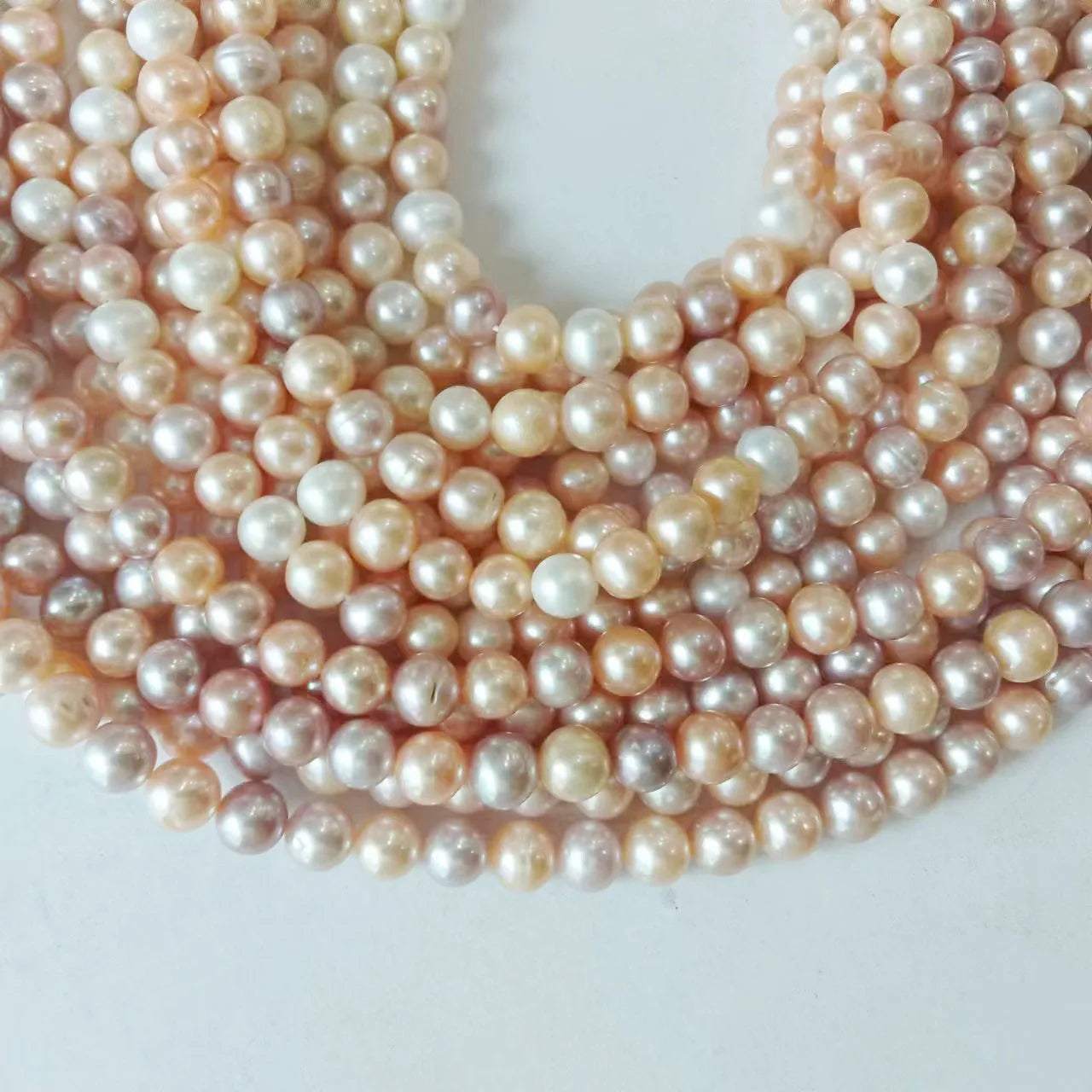AA Grade 7.5-8.5 mm Freshwater Pearl Strand Candy Coloured Good Quality Loose Pearls Nature Shape Wholesale Price