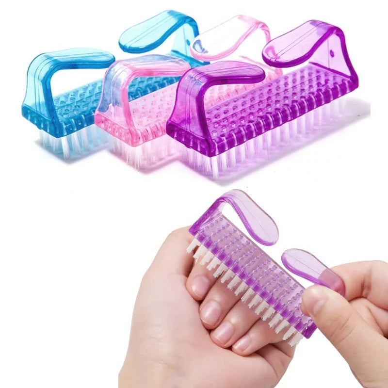 Wholesale Nail Brush Tools Nail Art Manicure Pedicure Kit Soft Remove Dust Plastic Nail Cleaning Brushes