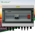 CNLonQcom PV Combiner Box with SPD and Fuse DC 500V 6 in 1 Out 6 String IP65 for Solar Panel RV Home Outdoor Boat