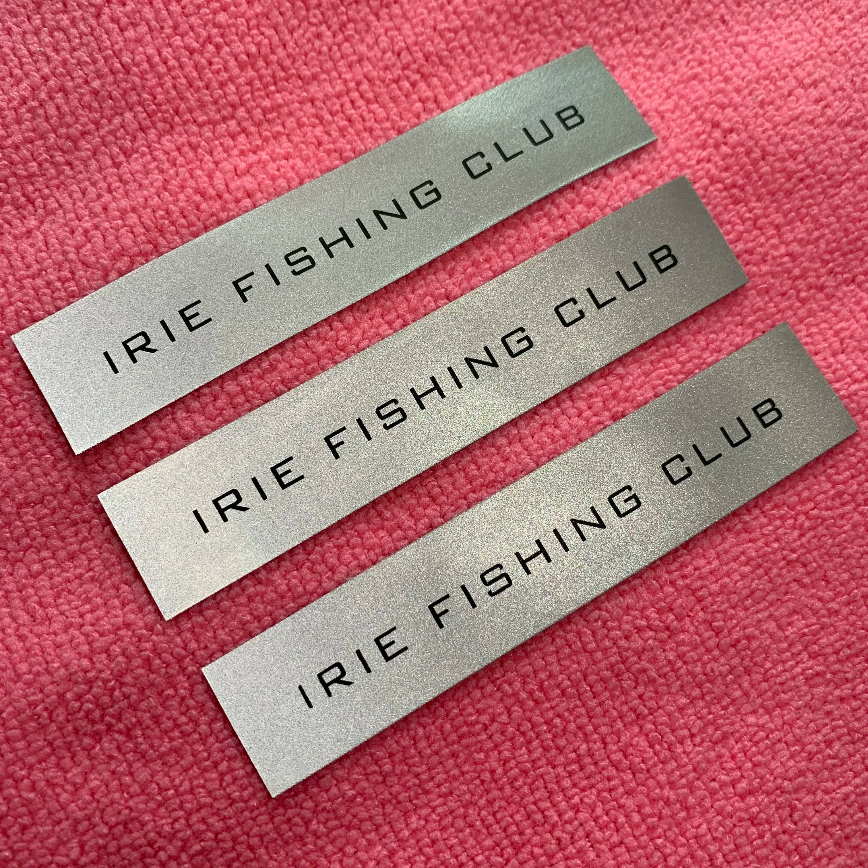 Silk Screen Printing Shiny Reflective Fabric Labelbrand logo Special Sewing on Clothing Reflective Label for Shoes