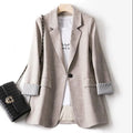 S-8XL Large Size Blazer Women's Korean Spring Autumn New Loose Casual blazer Plus Size Coat Top Chubby Women Jacket