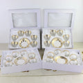 Wholesale 6-Piece Eco-Friendly Cups and Saucer Set with Ceramic Porcelain Saucers Gift Box for Giveaways