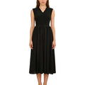 Custom Black Church Fashion Sleeveless Maxi Summer Casual Long Dresses for Women