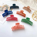 Wholesale Ladies Fashion 11CM Long Large Claw Hair Accessories Multiple Styles Matte Plastic Hair Claw for Thick Hair