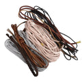 High-End Korean Faux Suede Fabric Leather Flat Cord String Rope PU Jewelry Beading String Braided Leather Bracelet for Pet Bag