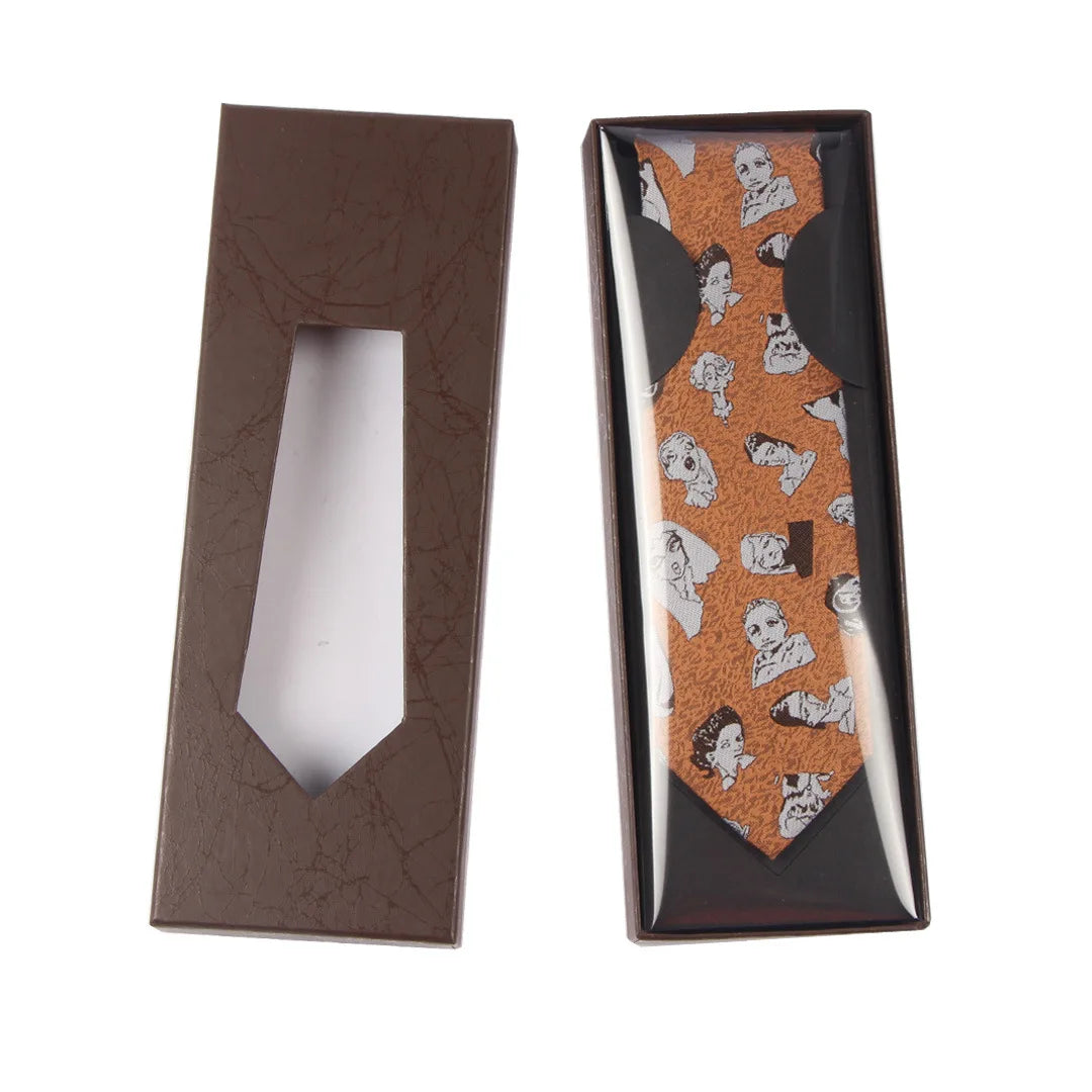 JINJIE Custom logo Paper Material Black Blue Oclor Neck Tie Packaging Boxes