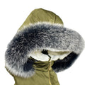 MWFur Fox Fur Collar Scarf Winter Street Fashion for Woman Fashion Fur Collar Scarf Fox Fur Collar for Hood