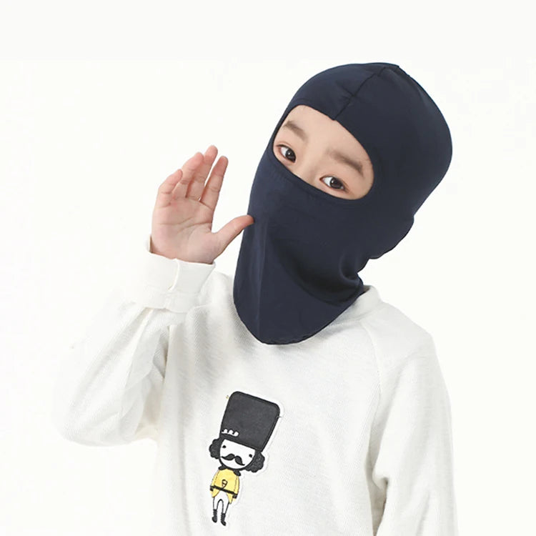 Kids Ski Sports Cycling Balaclava Breathable Sun Protection Windproof Face Covering Caps for Summer Boys Girls