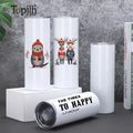 Topjlh Promotion Sublimation Blanks Mugs Stainless Steel 20oz Skinny Tumbler Sublimation Blanks