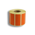 Customized Thermal Paper Sticker Roll Glassin Clothe Private Label Packaging Black Back Print Tags