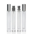 BYPE by PERFUME 10ml 15ml Thick Bottom Round Glass Perfume Atomizer Bottle Empty Crimp Neck Luxury Glass Spray Bottle With Lid