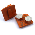 Wholesale Price 2 Segments Redi Lock Diamond Abrasive Tools Concrete Diamond Grinding Block for Polishing